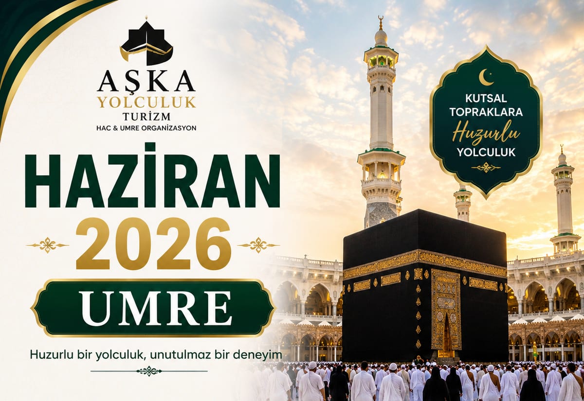 Haziran 2026 umre programı afişi