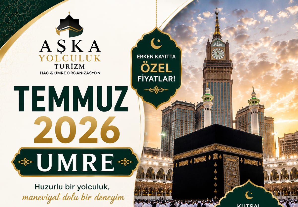 Temmuz 2026 umre programı afişi